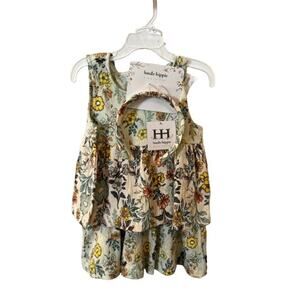 NWT Girls Haute Hiplie Floral Top + Skirt + Headband Sz S 5